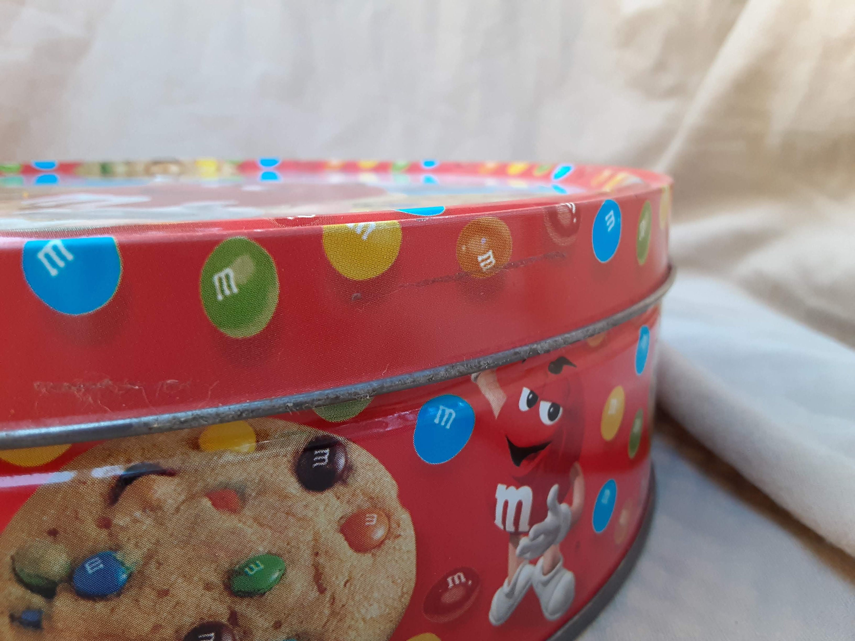 Large Round M&M's Collectors Tin/Canister Etsy