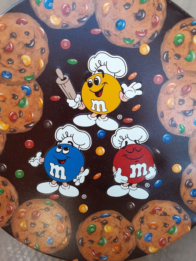 Large Round M/&M/'s Collectors TinCanister