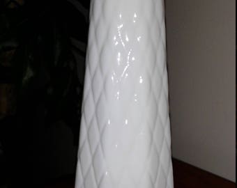 Vintage E. O. Brody White Milk Glass Vase
