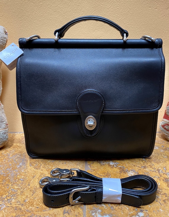 Vintage Coach Black Willis Bag, NWT, Nickel Hardware, #9927 - Etsy