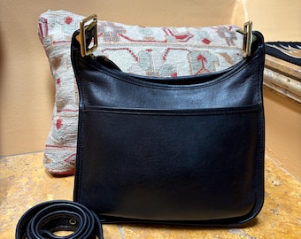 COACH Vintage Black Leather City Bag # 9790 - Etsy