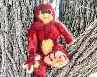 Handmade Wool Bigfoot Cryptid Plush
