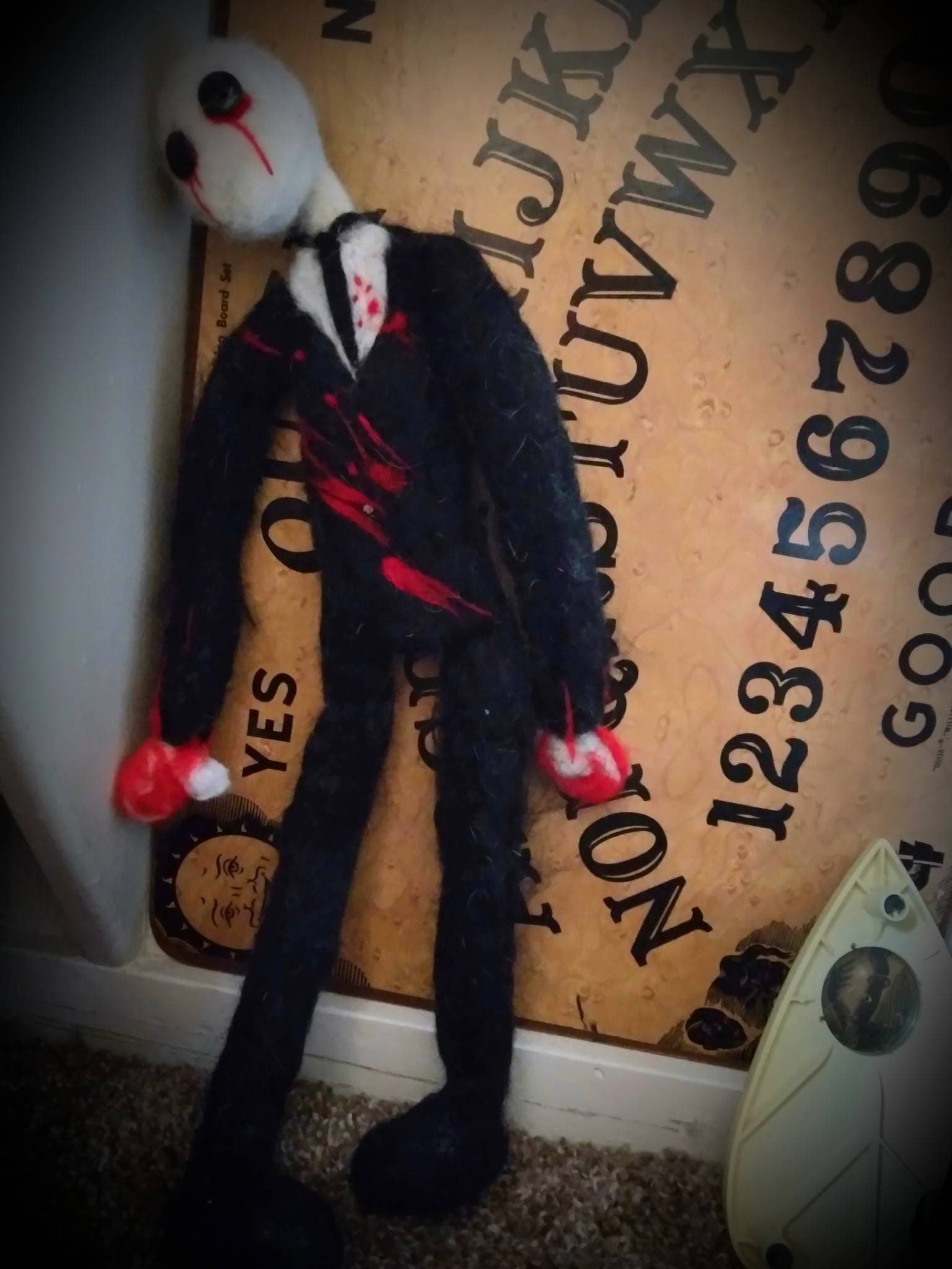 Slendrina Plush handmade Horror Video Game Inspired 