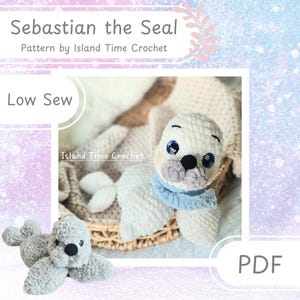 DIGITAL PATTERN ONLY - Sebastian the Seal crochet pattern