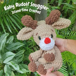 DIGITAL PATTERN ONLY - Rudolf Baby Reindeer Crochet Pattern, Deer ...