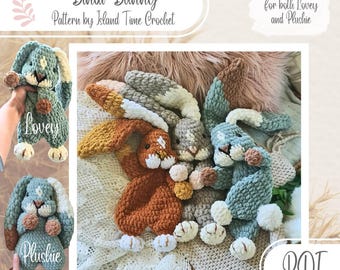 ¡SOLO PATRÓN DIGITAL! Patrón de crochet para peluche y peluche de conejito Bindi, patrón de conejito lindo, conejito de primavera, patrón de peluche de crochet, patrón de conejito.
