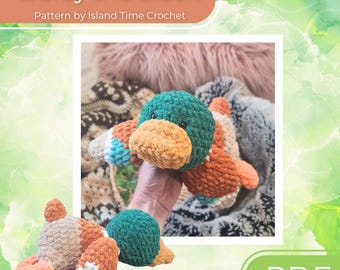 DIGITAL PATTERN ONLY! Darcy the Mallard Duck crochet pattern, cute duck pattern, mallard ducks, crochet plushie pattern, amigurumi duckie