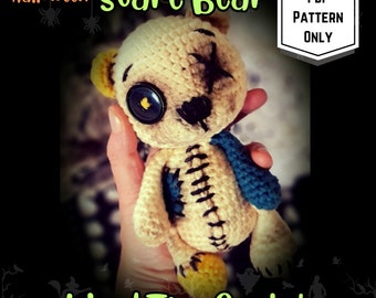 Digital Pattern Only - Halloween Scare Bear Crochet Amigurumi Pattern