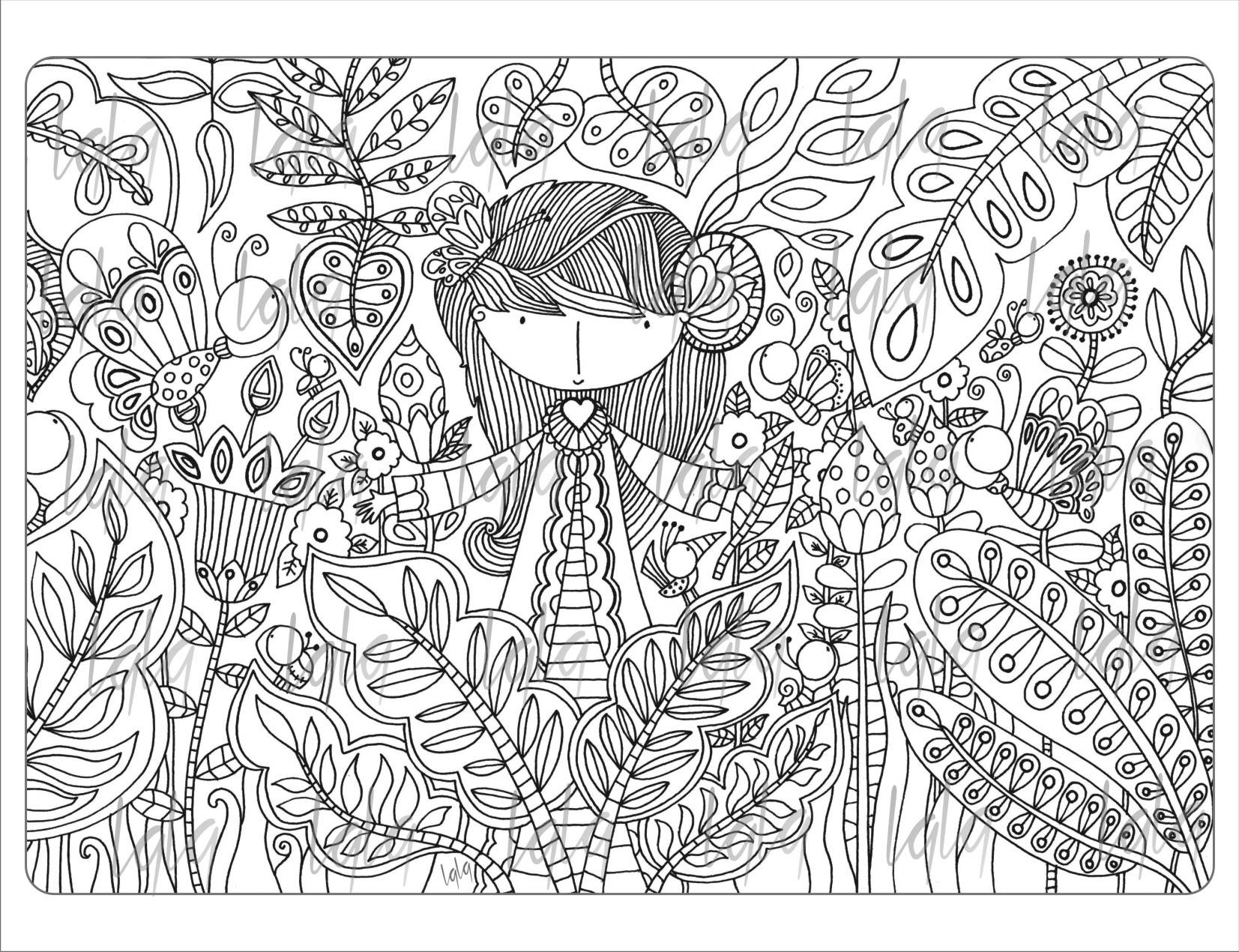 5 IMAGESColorColoring BookPrintable Adult Coloring Book | Etsy