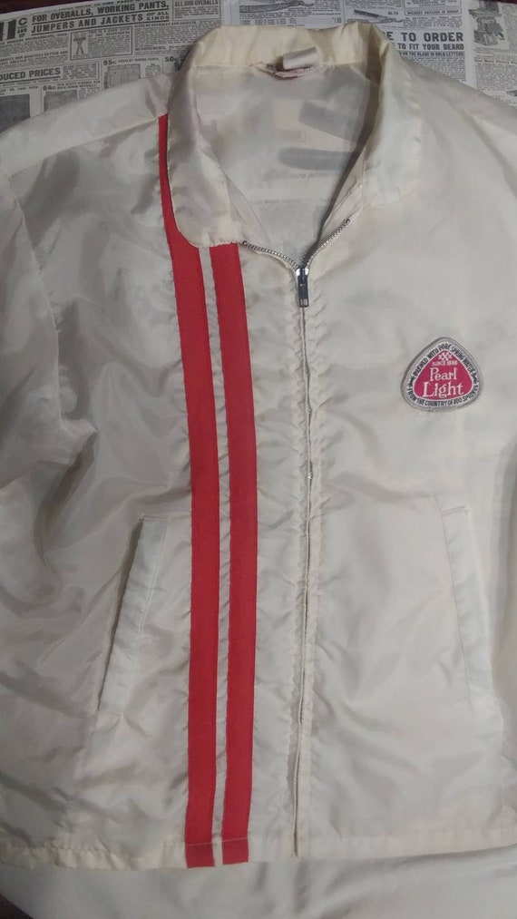 Vintage Pearl Light Beer Windbreaker - image 4