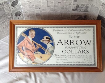 Reproduction vintage Arrow  collar advertising