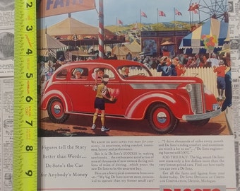 Vintage 1937 Desoto ad