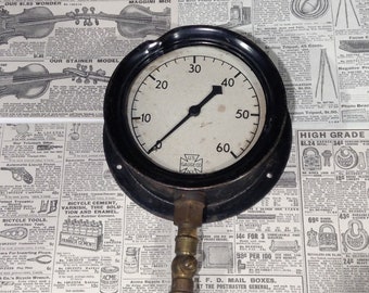 Vintage U.S. Gauge Co.  Large Face Gauge