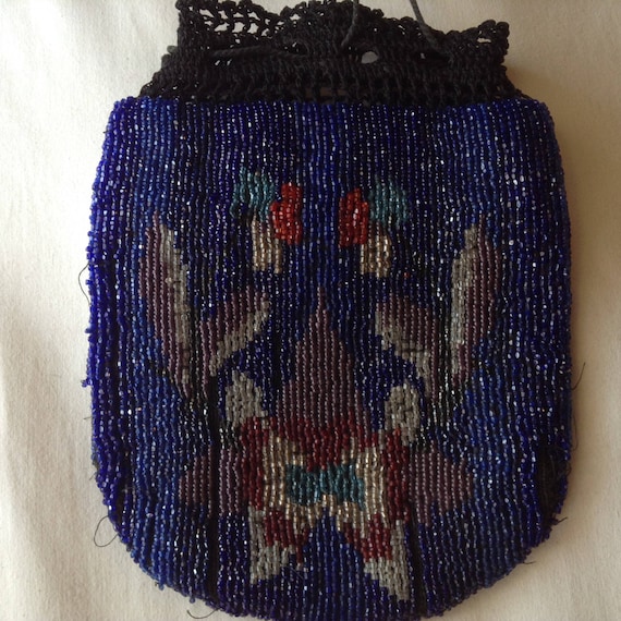 1920's   Beaded Reticule Purse - image 6