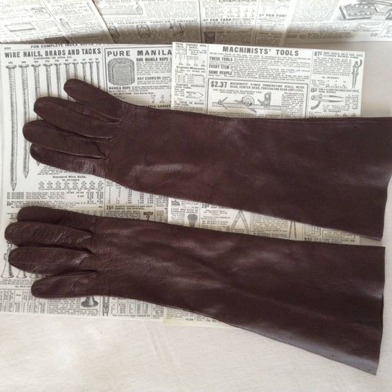 Vintage womens Italian Leather Gloves - image 2