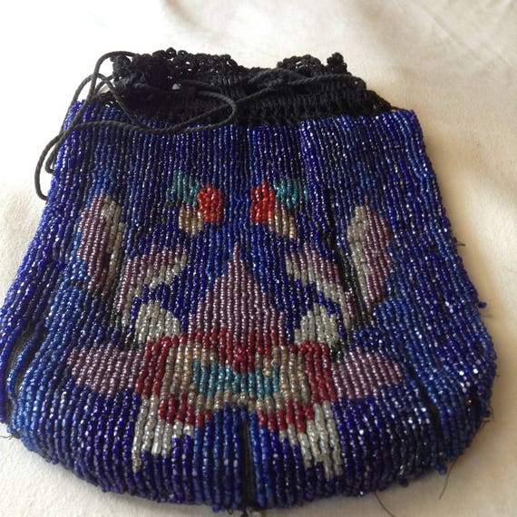 1920's   Beaded Reticule Purse - image 1