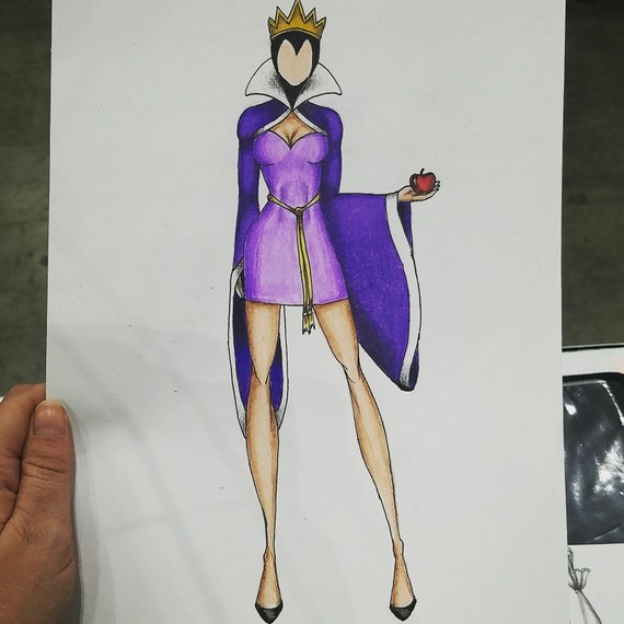 Disney Villain Sketches Etsy