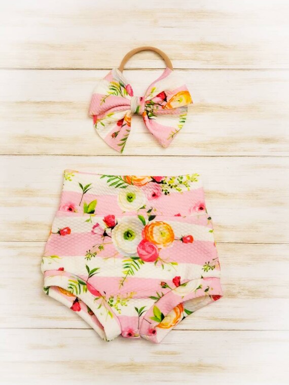 High Waisted Baby Bummie Baby Girl Bummies Newborn Bummies Etsy