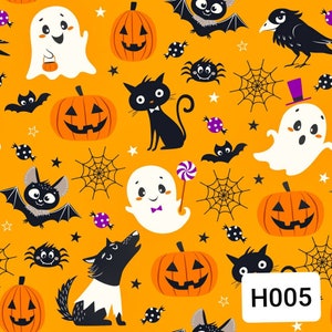 Halloween fabric by the yard, Halloween liverpool fabric, spooky halloween fabric,  liverpool fabric, Halloween knit fabric, 4 way stretch