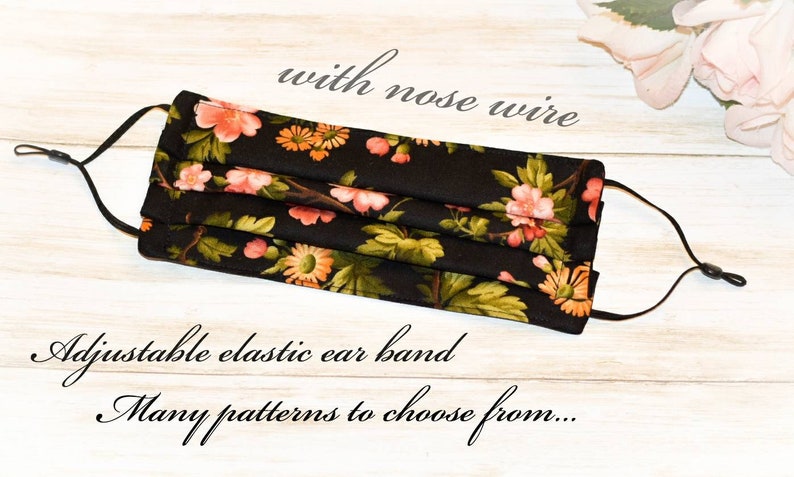 Summer face mask fitted face mask  Adult face mask face image 1