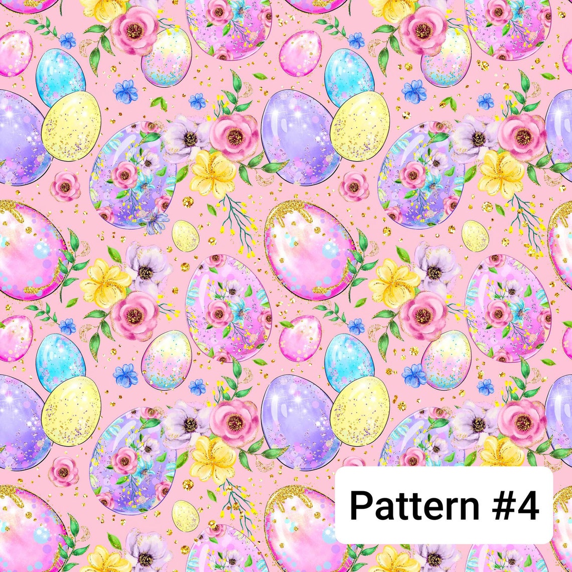 Easter Cotton Fabric By The Yard Easter Quilt Cotton Easter Etsy