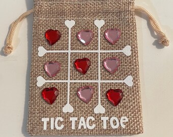 Valentines Day Tic Tac Toe Game, Valentines Day Party Favors for Kids, Valentines Gift for Kids, Valentines Treat Bags, Tic Tac Toe