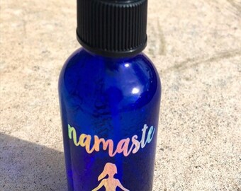 ESSENTIAL OIL LABELS  // Yoga Mat Spray Label // 2 oz bottles // oil label // thieves // all purpose cleaner // vinyl