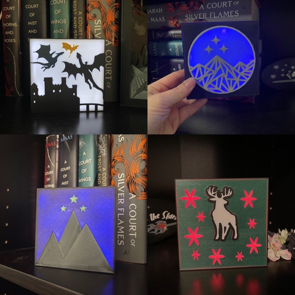 Mini Leuchtkästen - 3D Druck - Bookish Themes