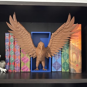 Eagle 3D Printed Book Nook Choose Color Fantasy Book Shelf Decor Book End