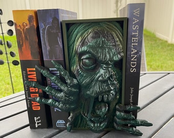 Zombie Book Nook 3D Printed Choose Color Fantasy Book Shelf Decor Book End 4x8 Horror