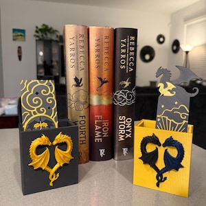 Dragon Heart Bookmark Holder 3D Print Customizable Choose Color