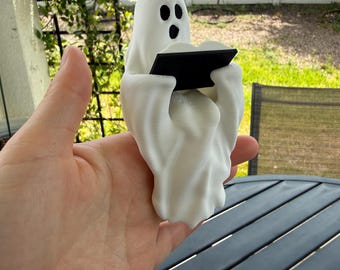 Reading Ghost Bookshelf Decor