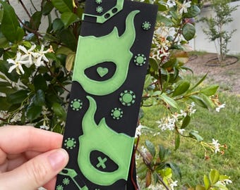 Glow In Dark Poker Mask Bookmark - Made with HueForge