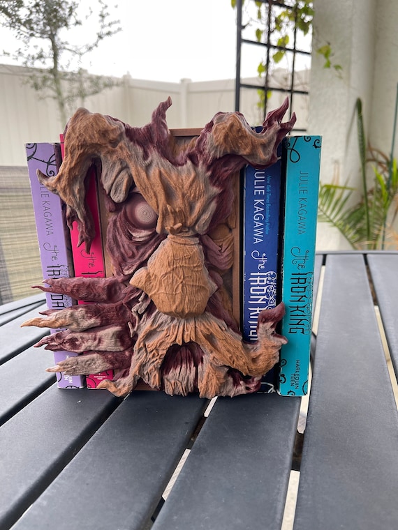 Scary Tree Book Nook 3D Printed Choose Color Fantasy Book Shelf