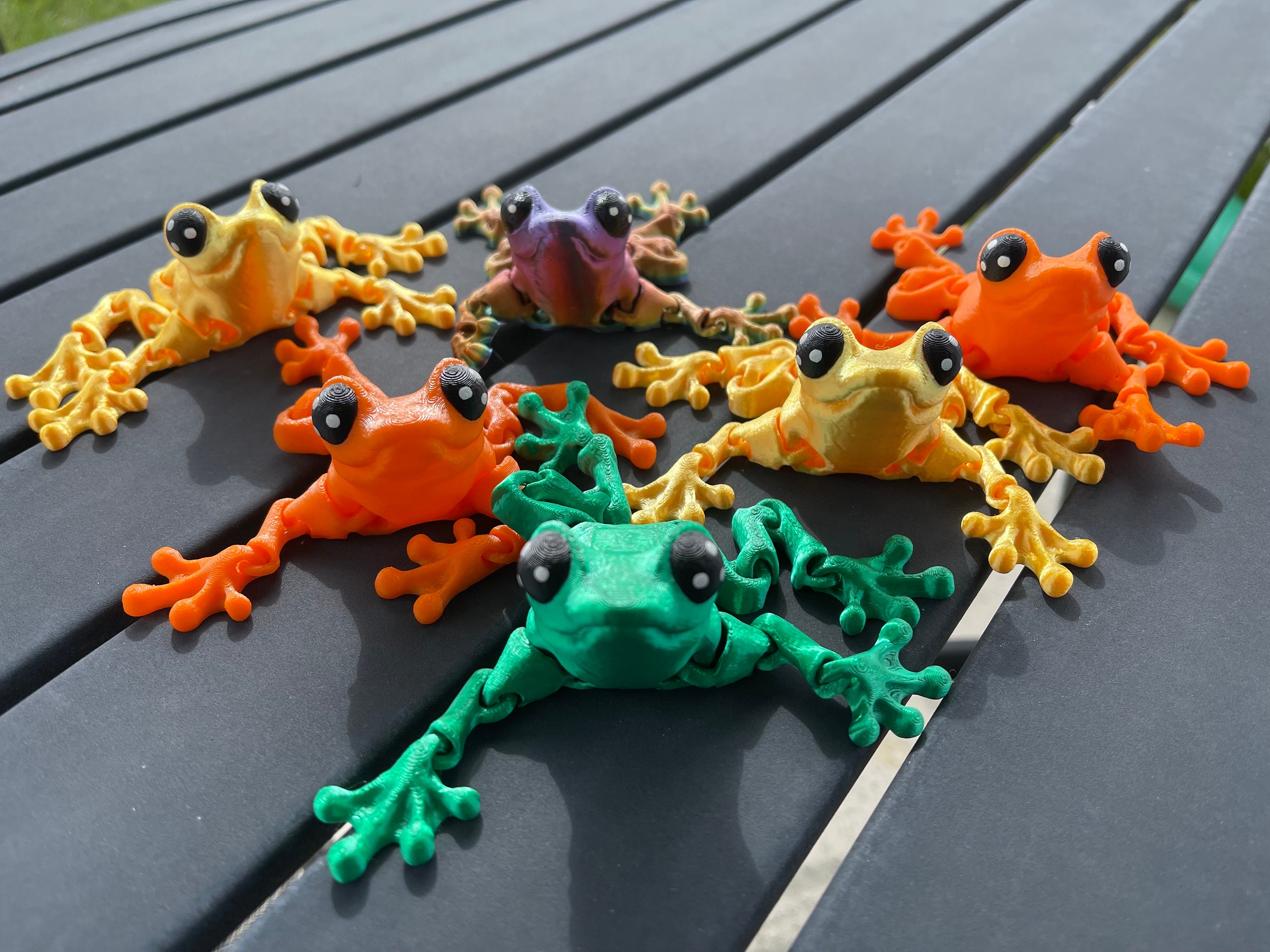 3D Printed Articulating Frog Froggy - Etsy