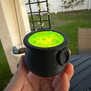 Cauldron Tealight Holder Bookshelf Decor Cute Spooky Decor 3d printed image 6