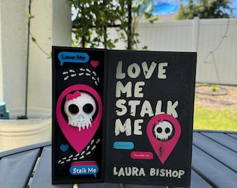 Love Me Stalk Me Booknook | Officially Licensed with Author Laura Bishop | Bookshelf Decor Bookish Merch