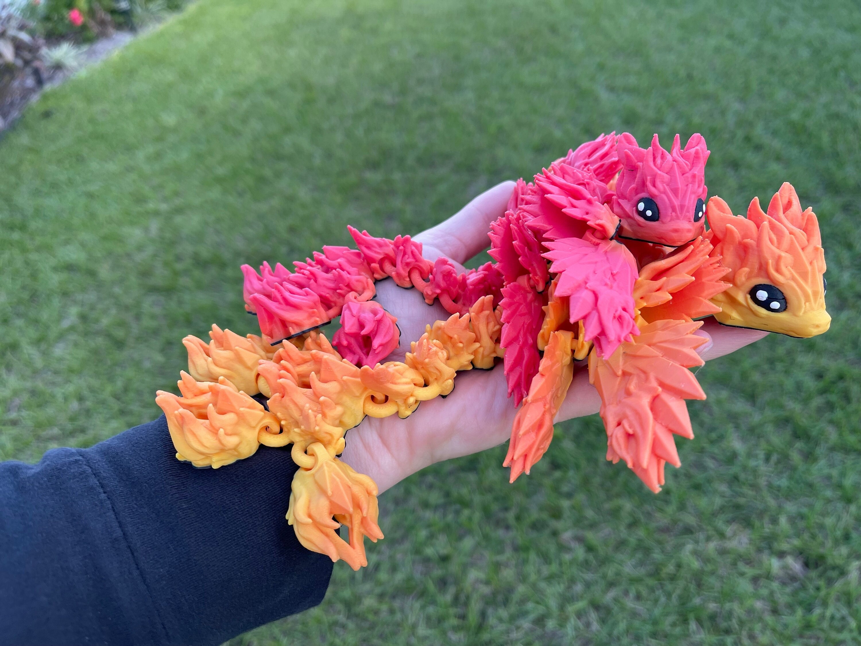 Phoenix Dragon Articulating 3D Print Gift Toy Decor Fire Dragon - Etsy