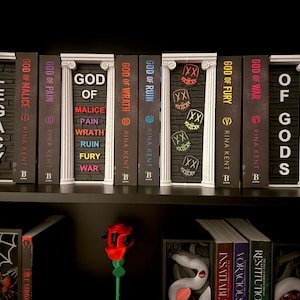 Legacy Of Gods Book Nook Set | Officially Licensed | Rina Kent | Bookshelf Decor | Bookish Merch Full Set - All 4