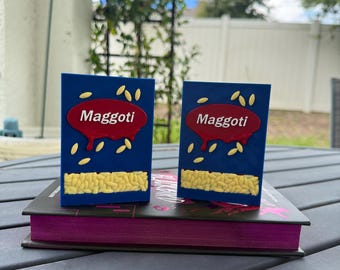 Maggot Pasta | Bookshelf Decor Bookish Merch