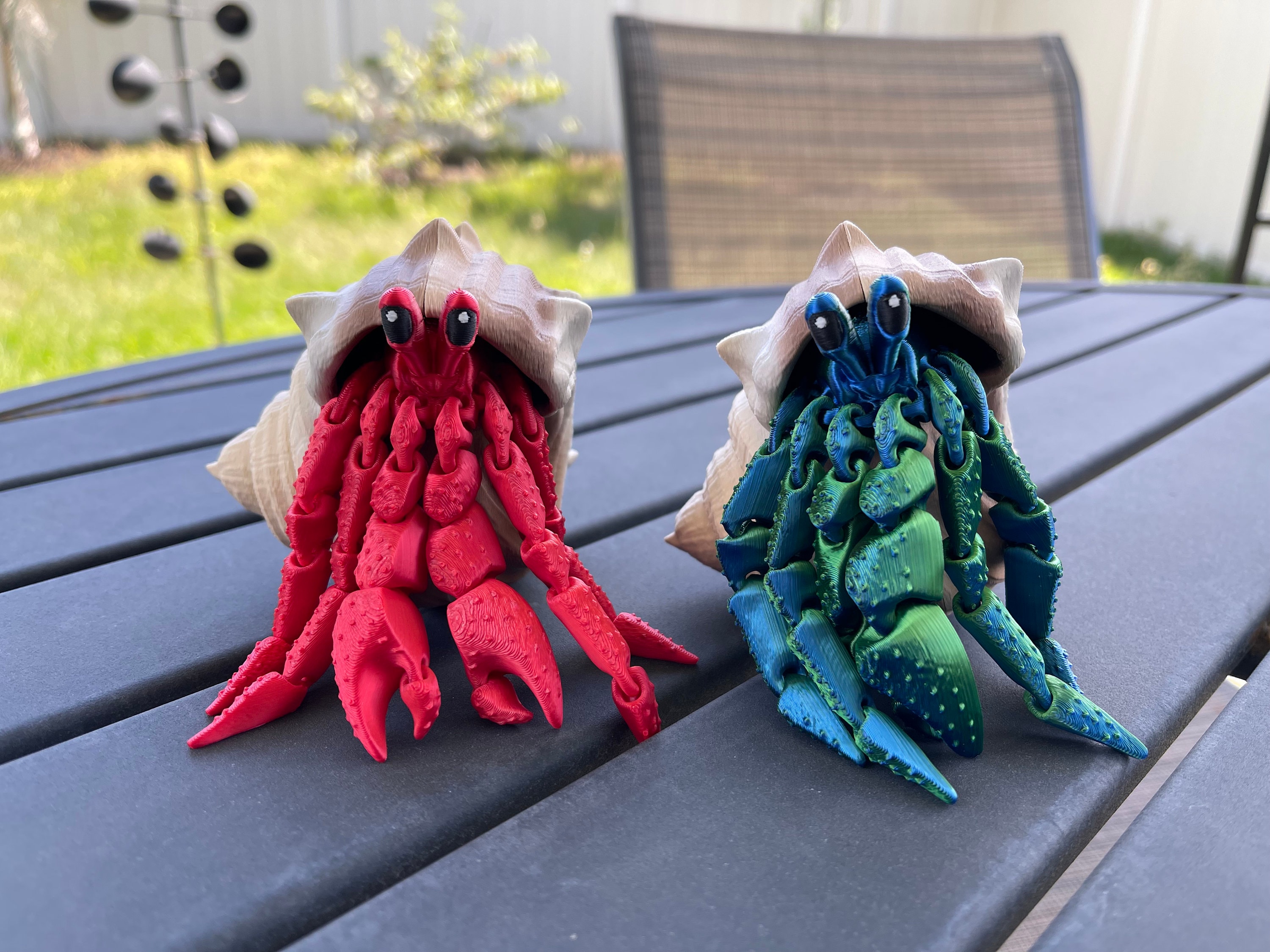 Articulating Hermit Crab in Shell 3D Print You Choose Color Crab
