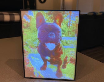 Custom 5x6.5 3D Printed Color Lithophane Box LED Backlight