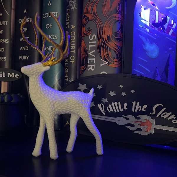 Stag 3D Printed Choose Your Own Color Bookshelf decor bookish merch