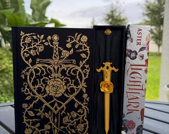 Sword and Rose Booknook | Bookshelf Decor | Hidden Compartment