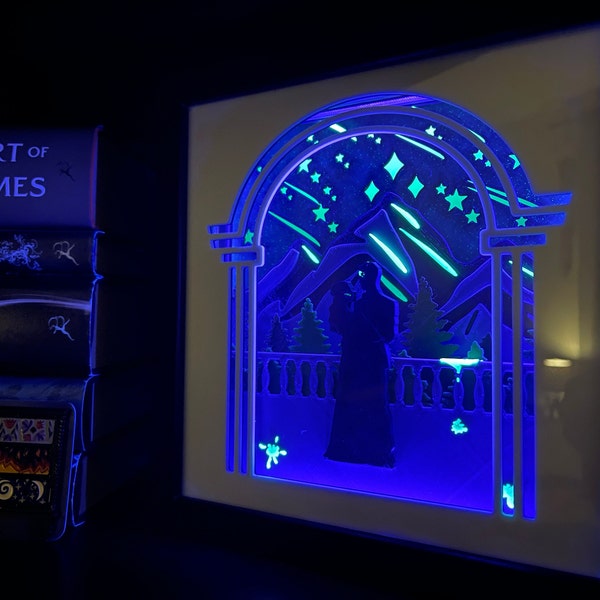 Starfall Inspired Light Box -  Glow in the Dark Black Light Edition