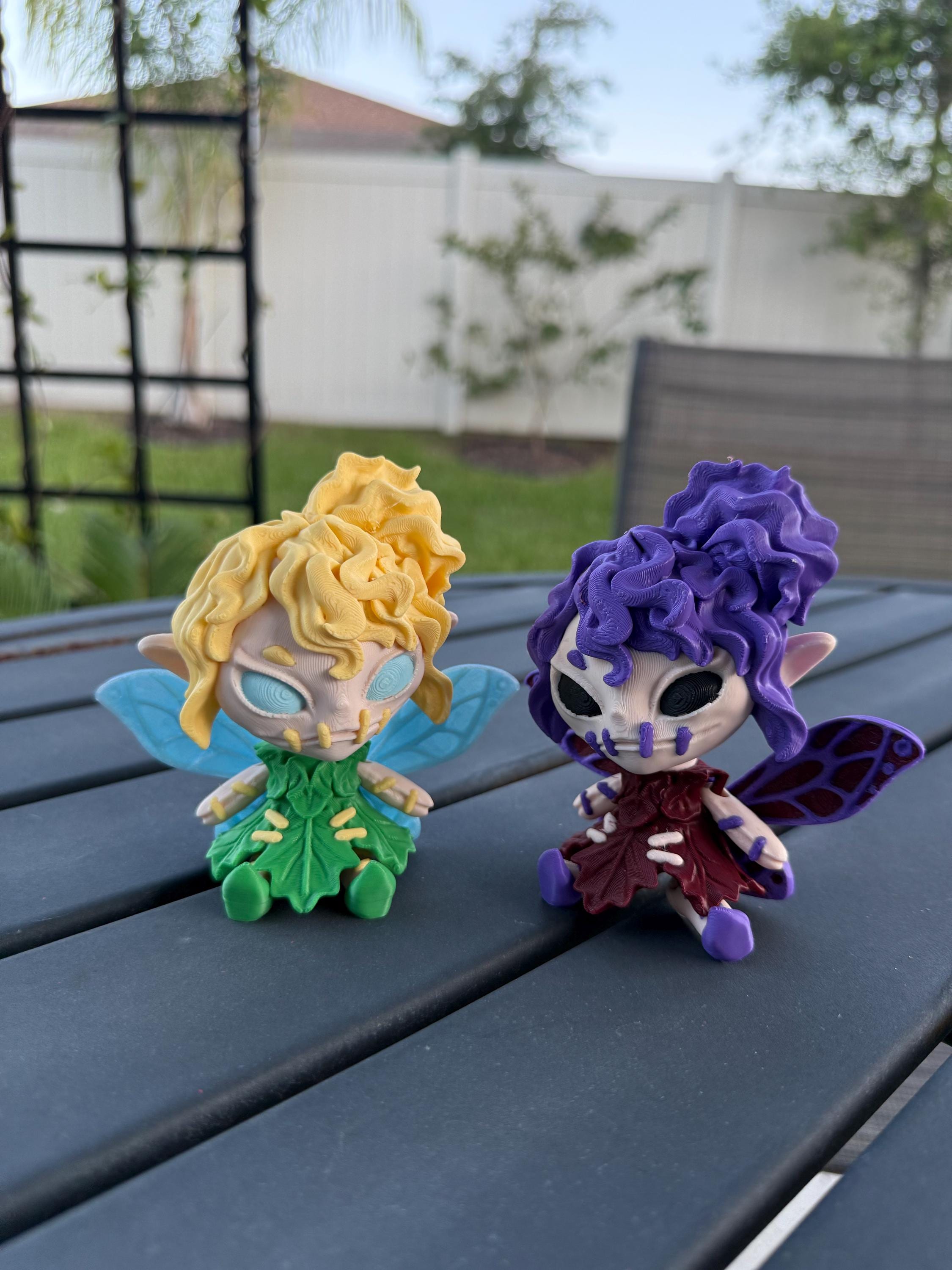 Dustella Fairy Articulated 3D Printed Voodoo Doll Desk Decor