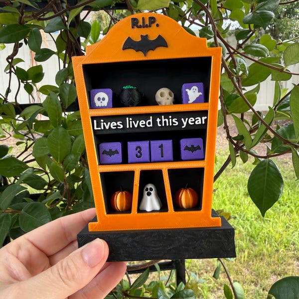 Spooky Book Tracker | Bookshelf Decor Bookish Merch