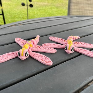 Dragonfly Articulating 3D Print Customizable Choose Color