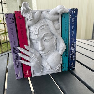 Medusa Book Nook 3D Printed Choose Color Fantasy Book Shelf Decor Book End 4x8 Horror Gorgo Gorgons