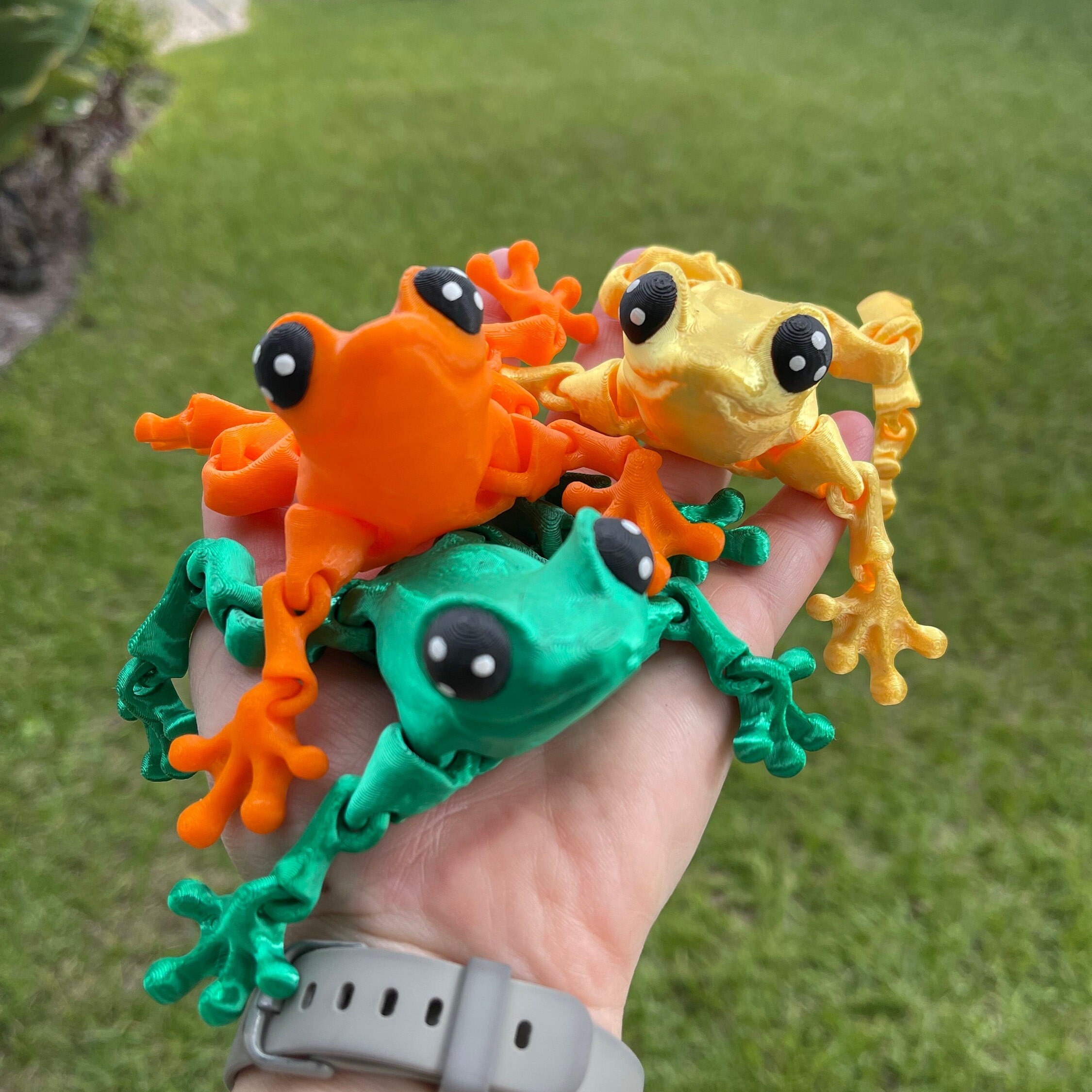 3D Printed Articulating Frog Froggy - Etsy